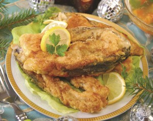 fried carp steaks for christmas